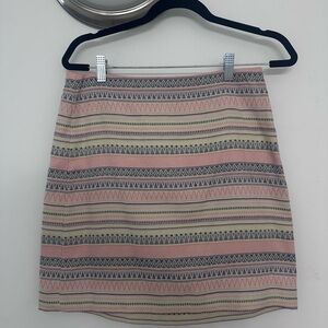 LOFT Patterned Mini Skirt